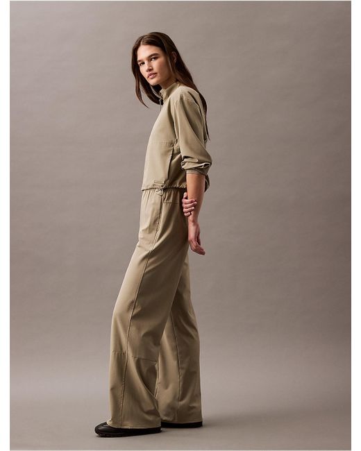 Calvin Klein Natural Calvin Klein Ck Sport Woven Mesh Pant