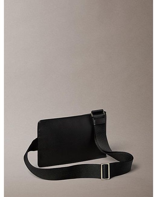 Calvin Klein Gray Micro Pebble Sling Bag for men