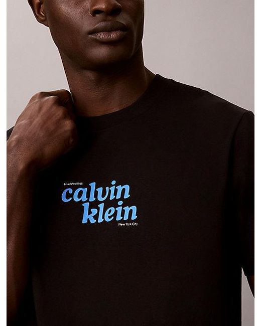 Calvin Klein Black Jeans Relaxed Logo T-Shirt for men