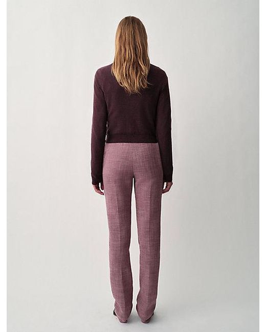 Calvin Klein Purple Lucia Slim Trousers