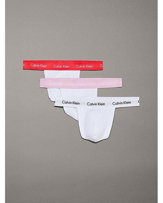Pack de 3 tangas Calvin Klein de hombre de color Gray