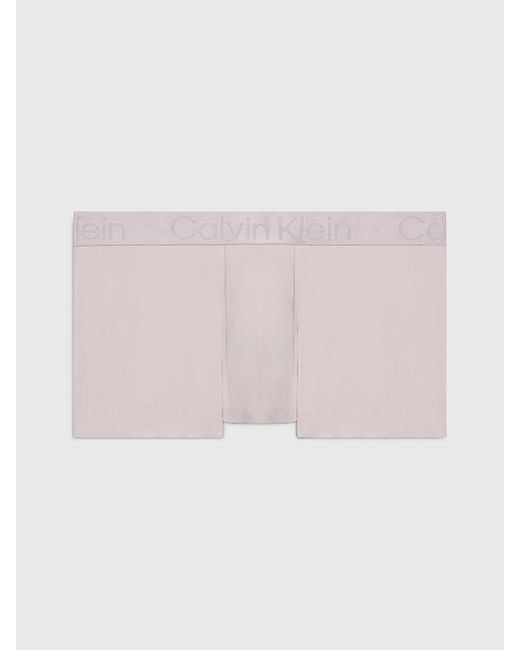 Calvin Klein Pink Low Rise Trunks - Ck Black Cooling for men