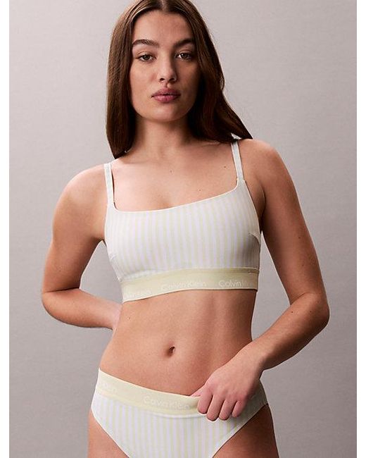 Calvin Klein Bralette Bikinitop in het Multicolor
