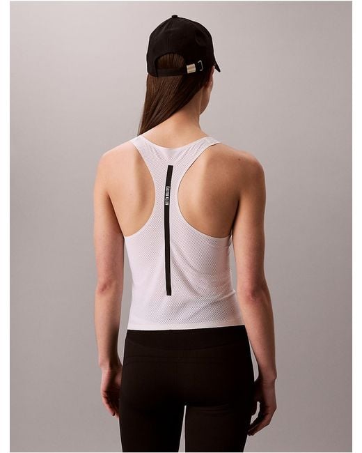 Calvin Klein Pink Calvin Klein Intense Power Mesh Tank Top