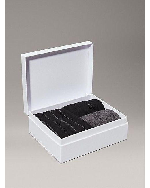 Pack de 3 pares de calcetines de deporte en set de regalo Calvin Klein de hombre de color Gray