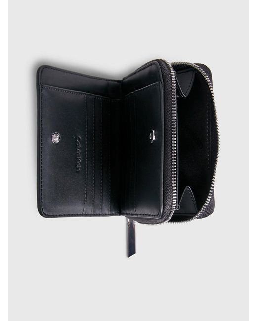 Calvin Klein Blue Logo Rfid Zip Around Wallet