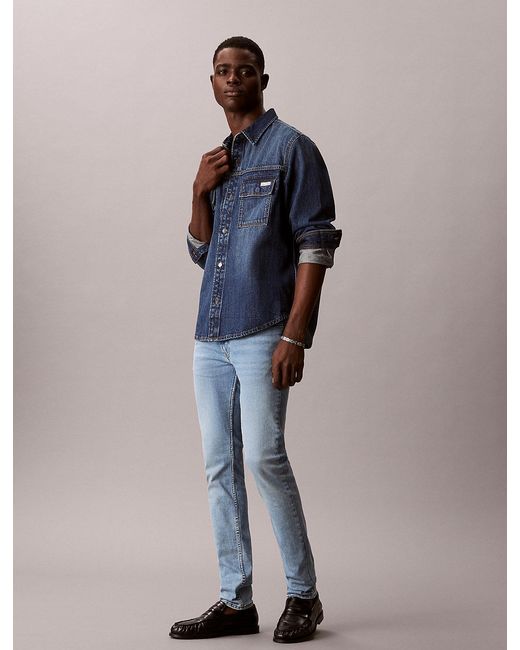 Calvin Klein Blue Skinny Jeans for men