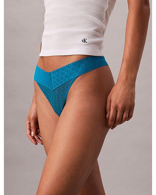Calvin Klein String in het White