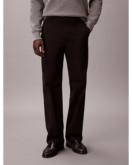 Calvin Klein Black Jeans 90S Straight Chino Pants for men