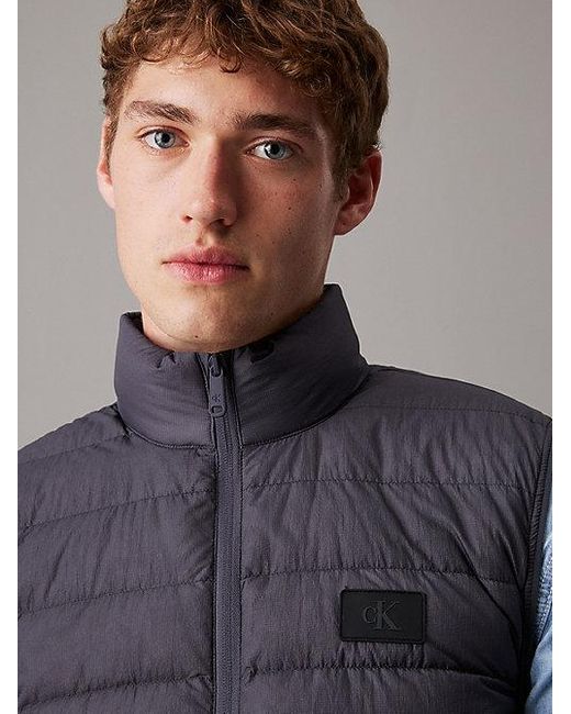 Calvin Klein Leichte Daunen-Steppweste in Blue für Herren