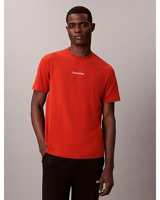 Calvin Klein Red Sport Breathable Quick Dry Gym T-Shirt for men