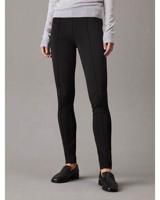 Calvin Klein Black Slim Technical Stretch Leggings