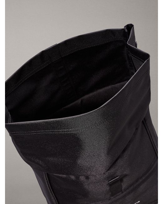 Calvin Klein Black Rolltop Backpack for men