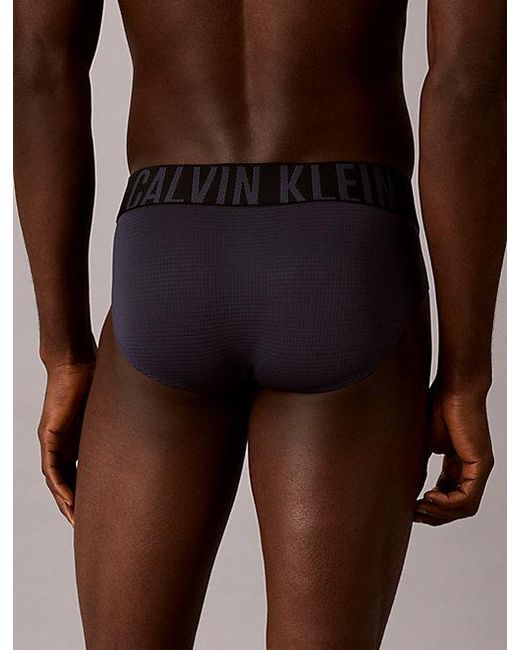 Calvin Klein Blue 3 Pack Hip Briefs Intense Power Air for men