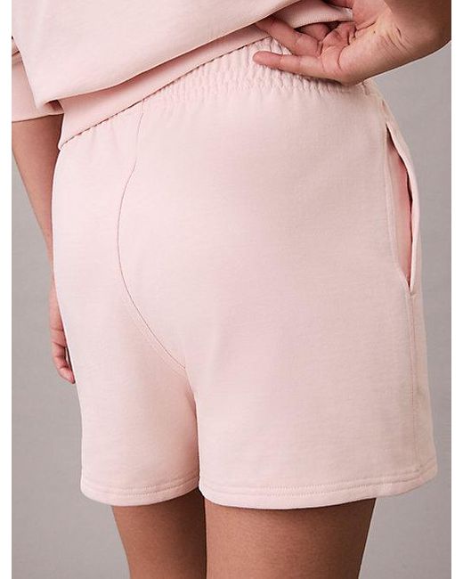 Calvin Klein Hoodie Met Rits En Monogram in het Pink