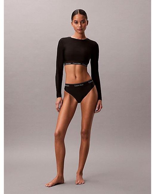 Calvin Klein Black Bikini Bottoms Ck Icon