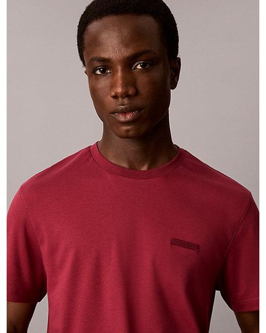 Calvin Klein Multicolor Slim Cotton Badge T-Shirt for men