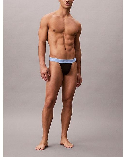 Calvin Klein 3-Pack Strings in het Multicolor voor heren