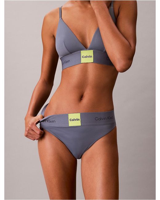 Calvin Klein Multicolor Modern Logo High Waist Bikini