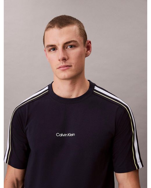 Calvin Klein Blue Performance Cotton Blend Gym T-Shirt for men