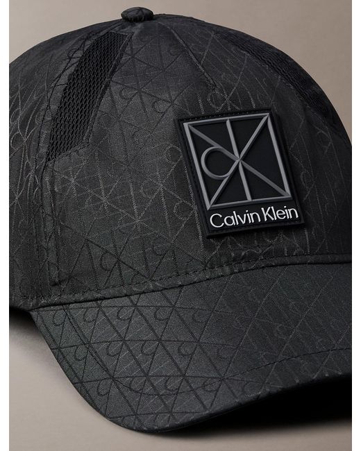 Calvin Klein Black Tech Utility Logo Cap for men