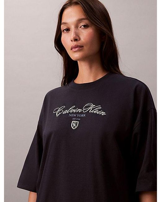 Calvin Klein Black Jeans Logo Graphic Relaxed T-Shirt