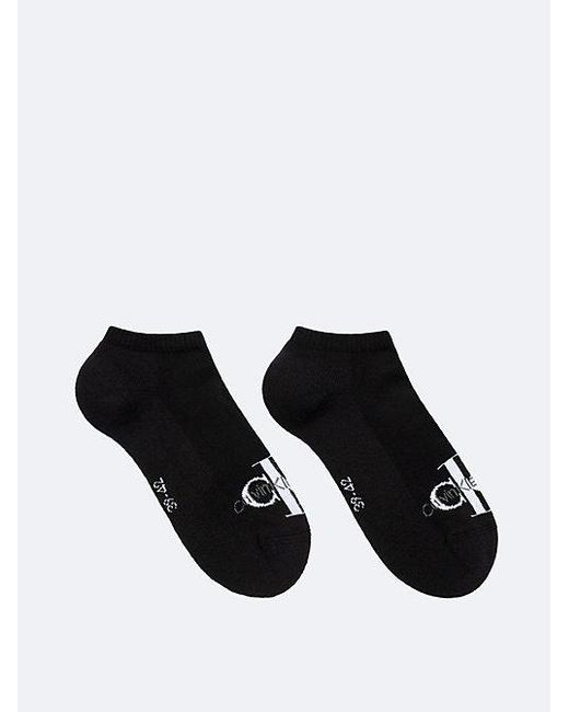 Calvin Klein Black Jeans 2 Pack Soft Cotton Stretch Ankle Socks for men