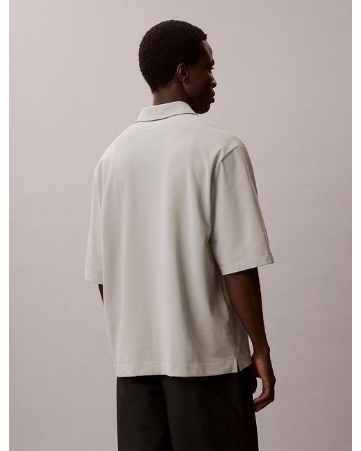 Calvin Klein Natural Pima Cotton Polo Shirt for men