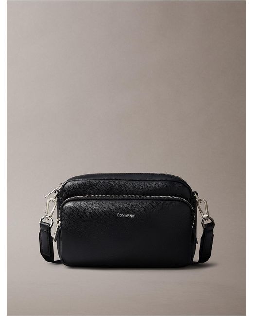 Calvin Klein Gray Raised Logo Camera Bag for men