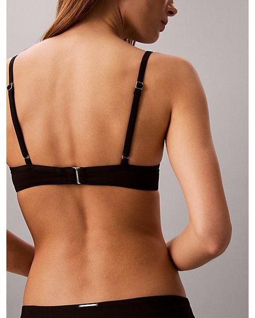 Calvin Klein Push-Up Bikinitop in het Brown
