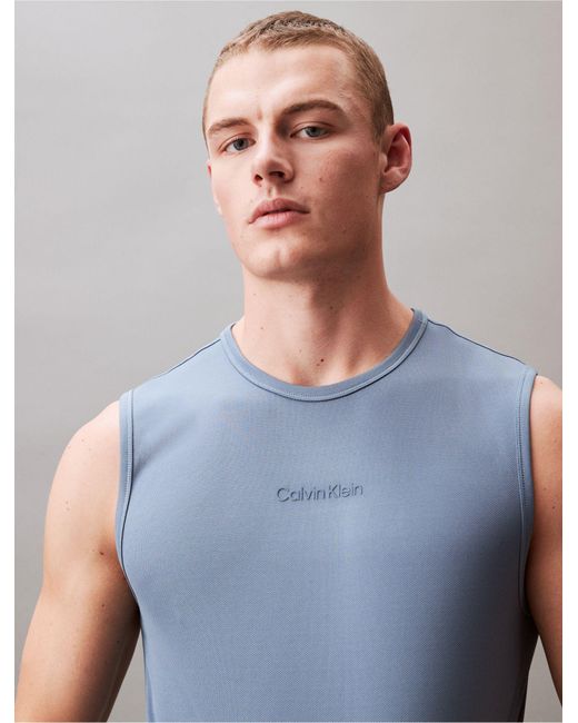 Calvin Klein Blue Modern Sport Tank Top for men