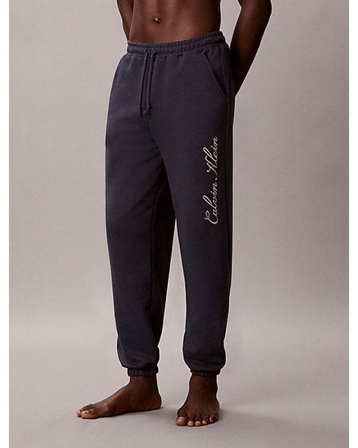Calvin Klein Multicolor French Terry Lounge Joggers Icon French Terry Script for men