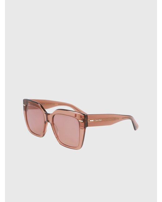 Calvin Klein Pink Rectangle Sunglasses Ck23508S