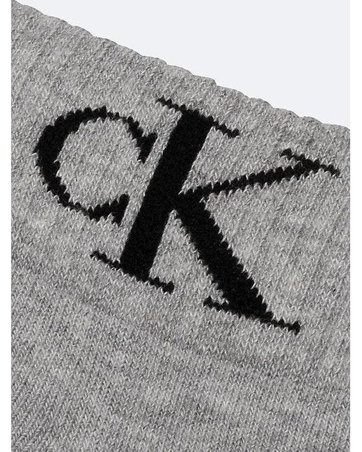 Calvin Klein White 2 Pack Soft Cotton Stretch Ankle Socks for men