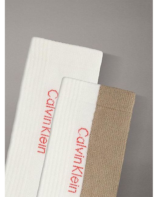 Calvin Klein Gray 2 Pack Moisture-Wicking Crew Socks for men
