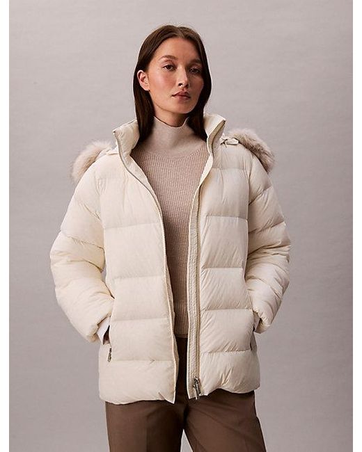 Calvin Klein Dons Pufferjack in het Natural