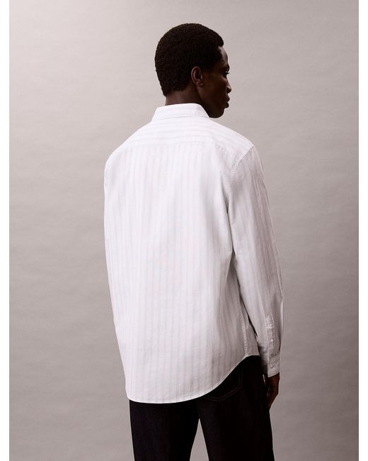 Camicia Button-Down Classica di Calvin Klein in White da Uomo