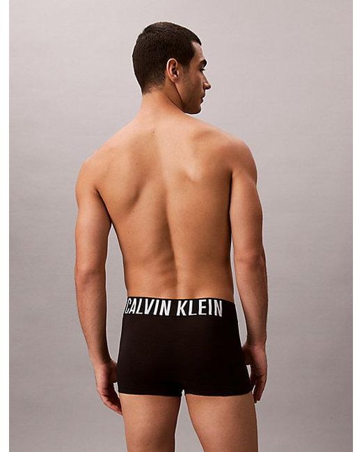 Calvin Klein Gray 3 Pack Trunks Intense Power Cotton for men