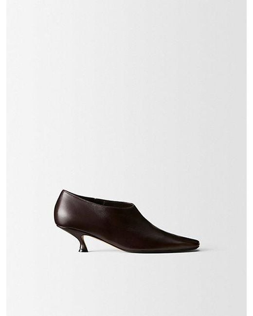 Calvin Klein White Anna Leather Ankle Boot
