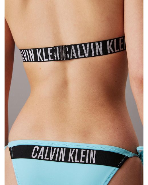 Calvin Klein Blue Tie Side Bikini Bottoms - Intense Power