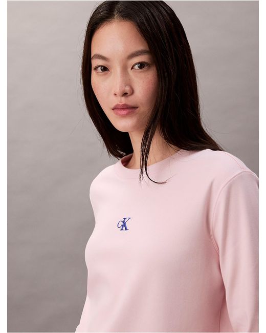 Calvin Klein Pink Calvin Klein Ombre Logo Graphic Classic T-Shirt
