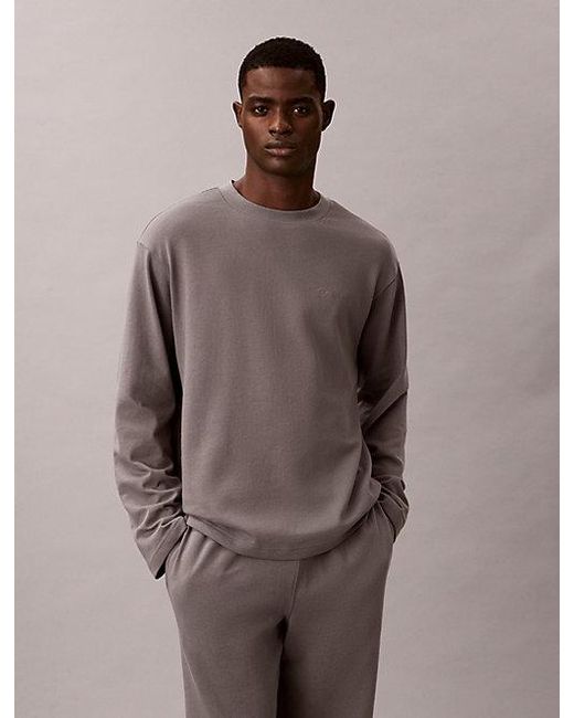 Calvin Klein Gray Pants Pyjama Set for men