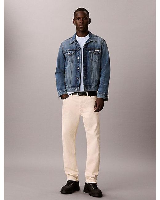 Calvin Klein White Jeans 2 Pack Cotton Monogram T-Shirts for men