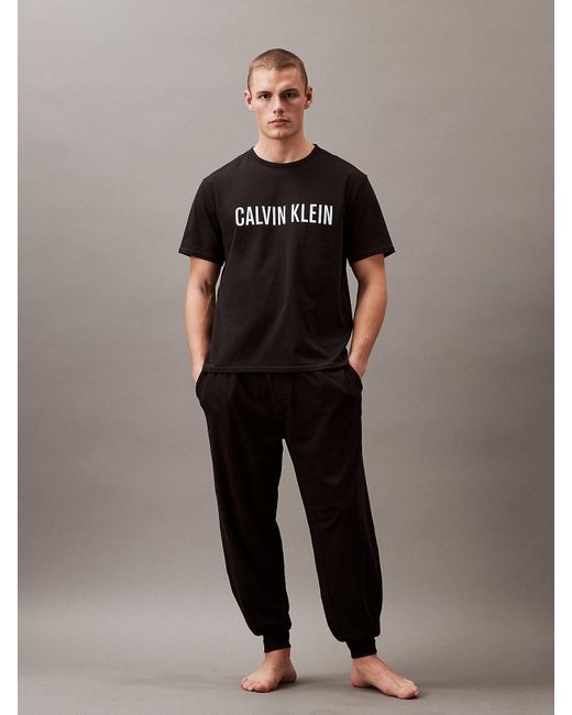 Calvin Klein Black Lounge Joggers - Intense Power for men