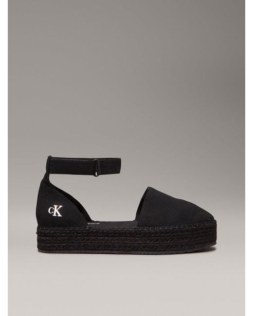 Espadrillas Con Plateau di Calvin Klein in Gray