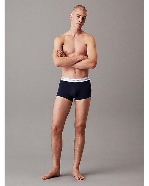 Calvin Klein 3Er-Pack Hüft-Shorts in Blue für Herren