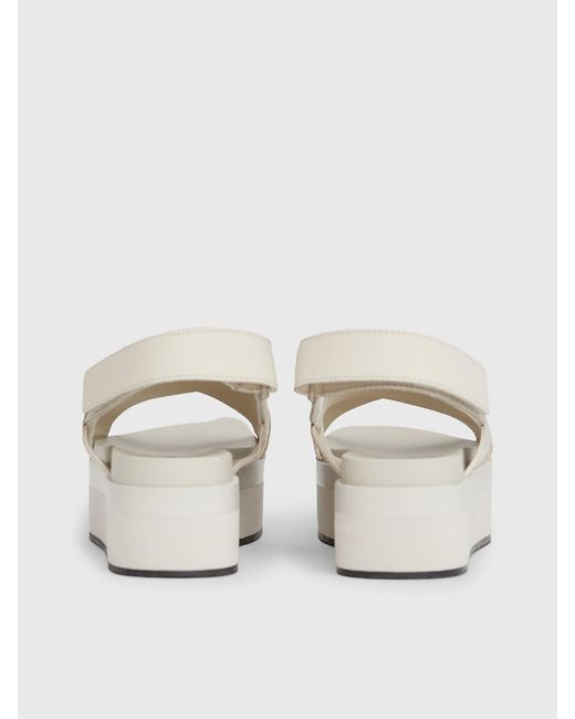 Calvin Klein Natural Platform Sandals