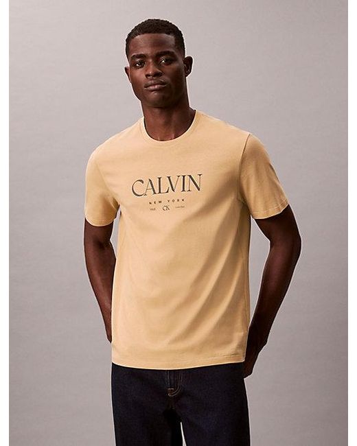 Calvin Klein Natural Logo Graphic T-Shirt for men