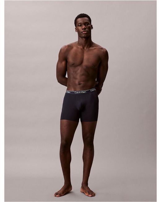 Calvin Klein Blue 3 Pack Boxer Briefs for men
