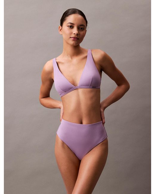Calvin Klein Purple High Waisted Bikini Bottoms